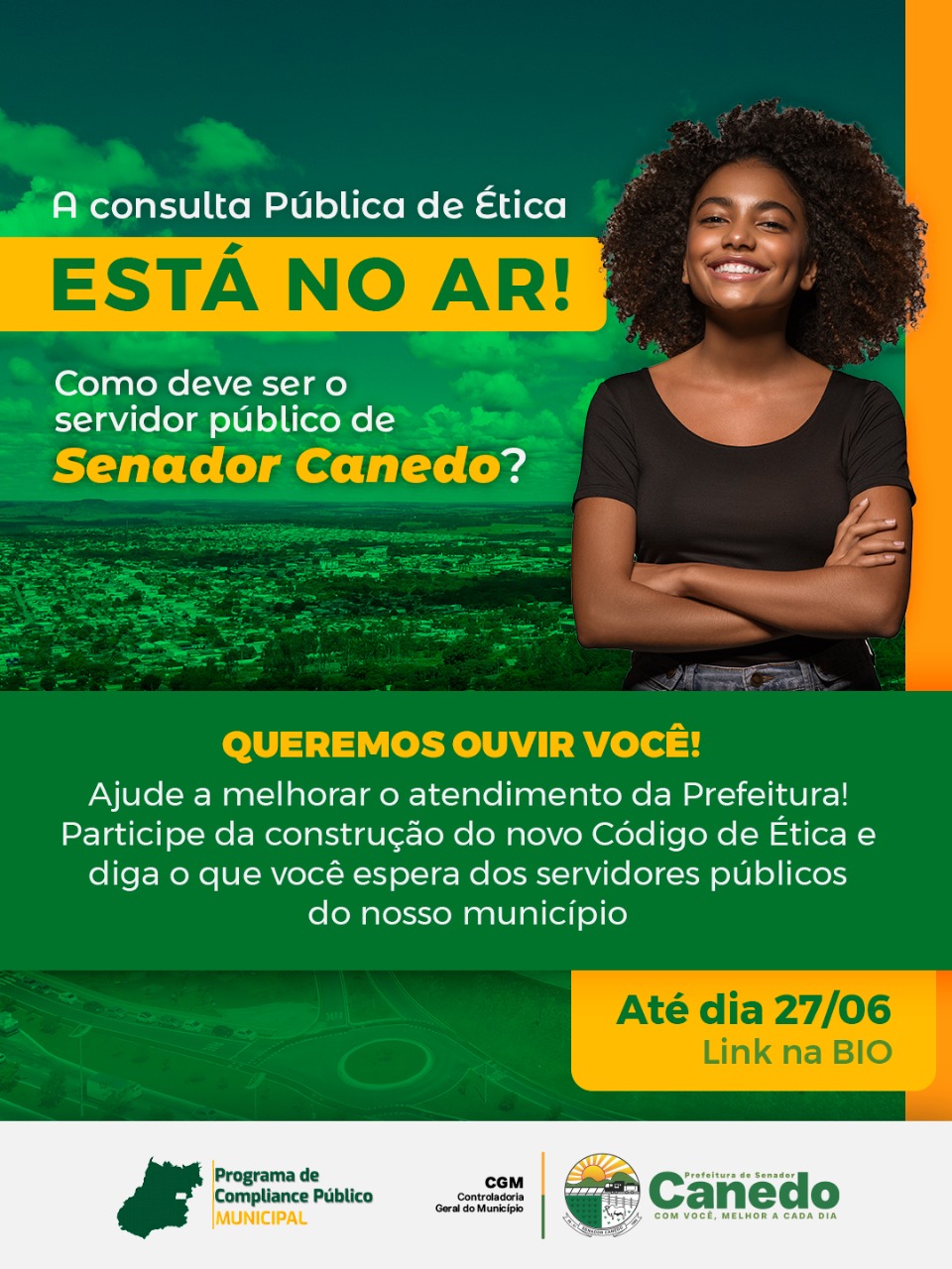 Senador Canedo abre Consulta Pública para revisar Código de Ética dos Servidores.