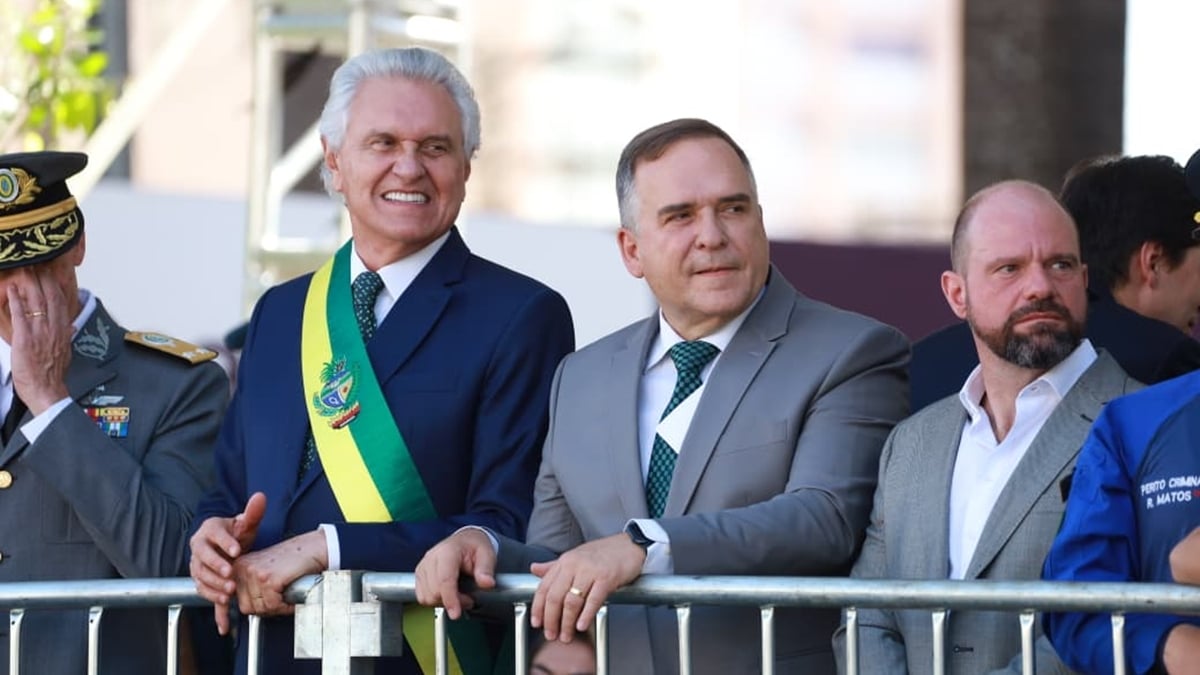 Caiado enaltece segurança pública durante discurso do 7 de Setembro